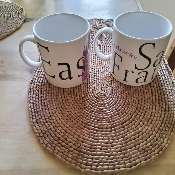 Vintage (1994) Collector Series Starbucks City Mugs
